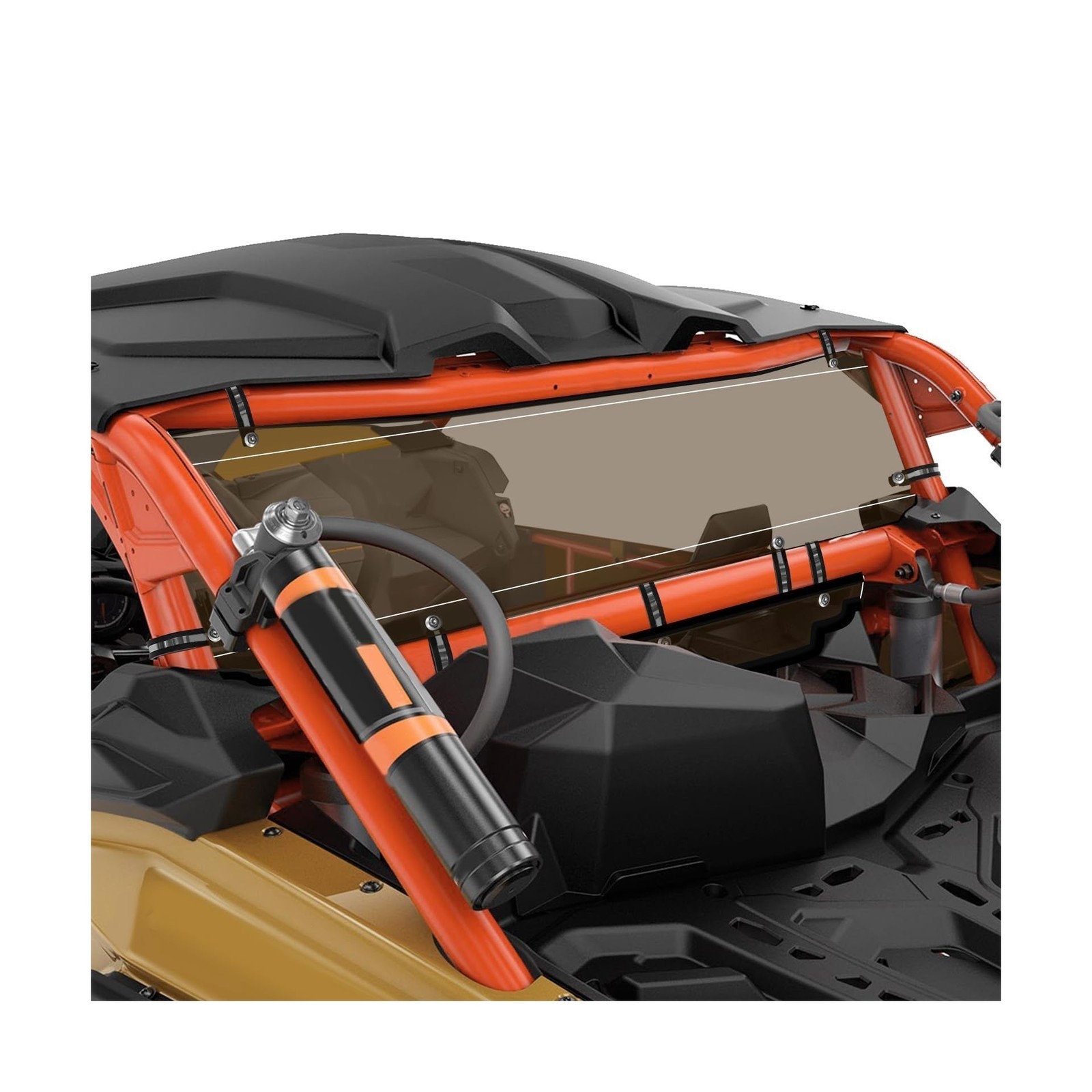Rear Windshield Fit For Can Am Maverick X3 2017-2025 - Heavy Duty Tinted