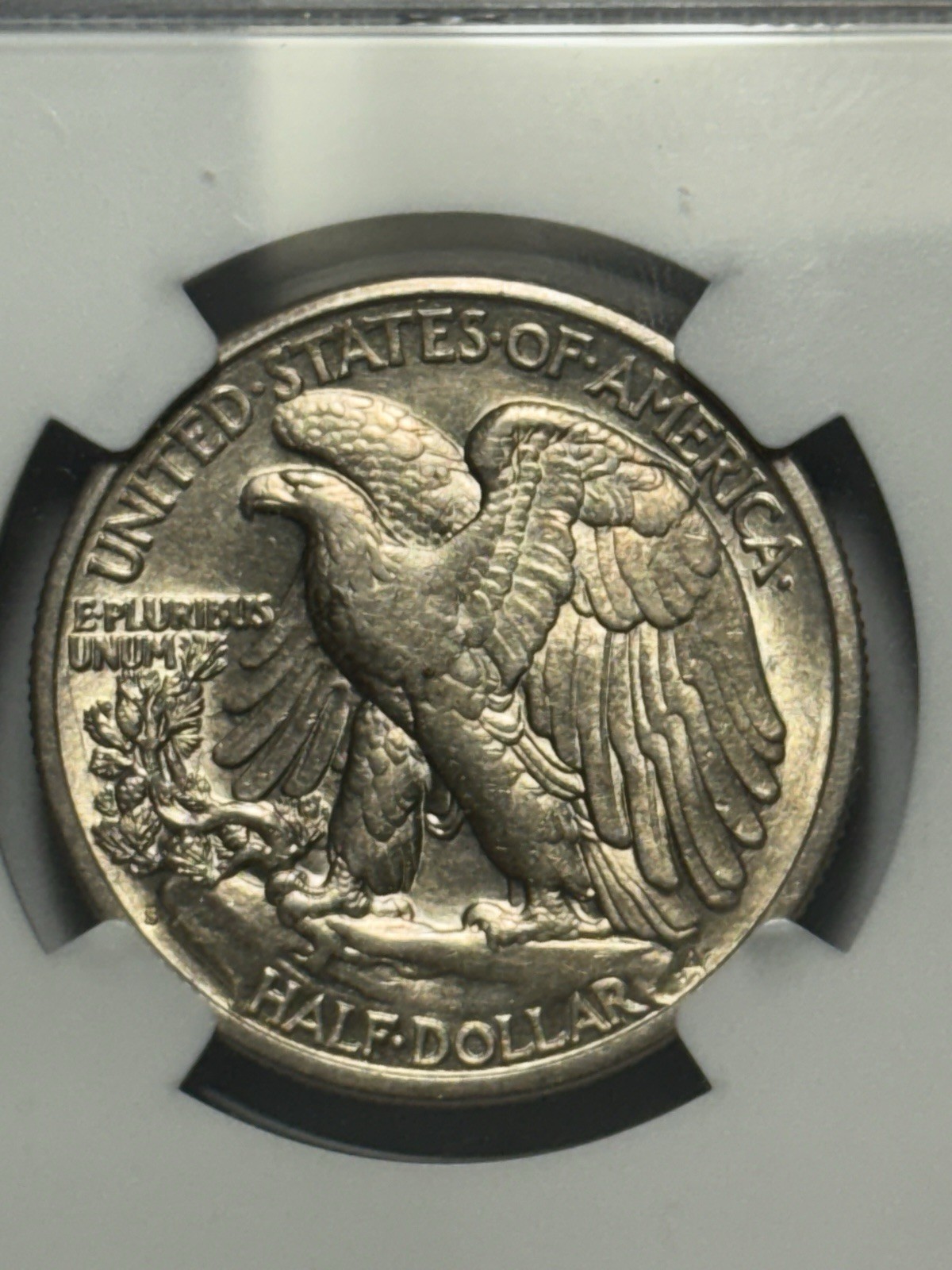1918 S Liberty Walking Half Dollar AU 53