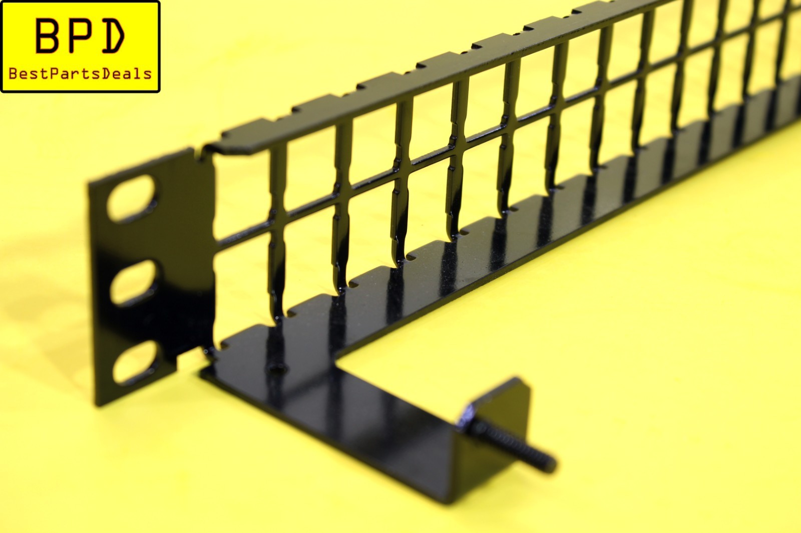 1U Rack Mountable BLACK HDJ 48 Port UNLOADED 1RU Flat Blank Patch Panel