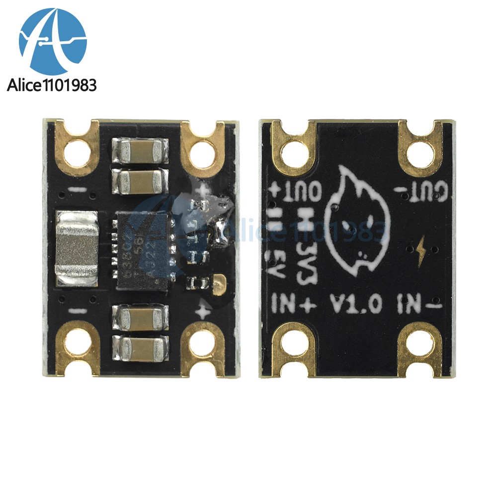 TPS63802 Mini Li-ion Battery Buck-Boost Module DC 1.8-5.5V to 2A/1A 3.3V/5V