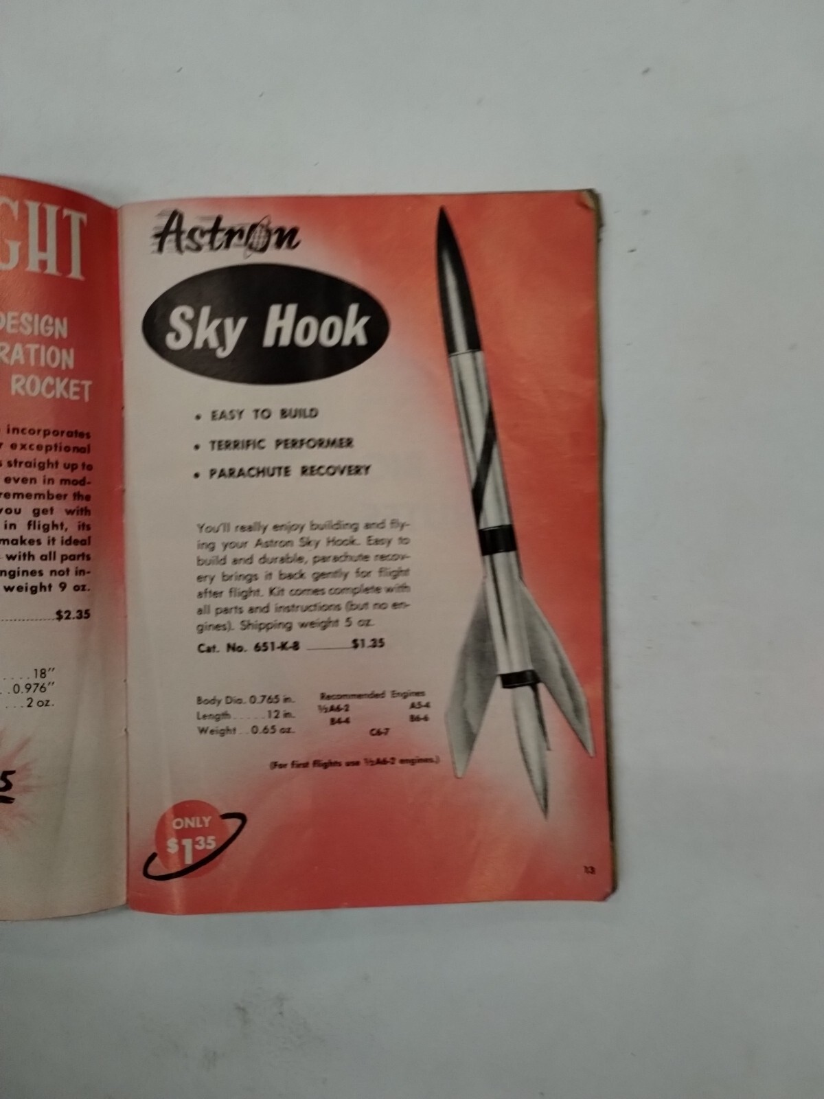 Estes Rocket Supplies "Model Rocket" Supplies Catalog 1969-original