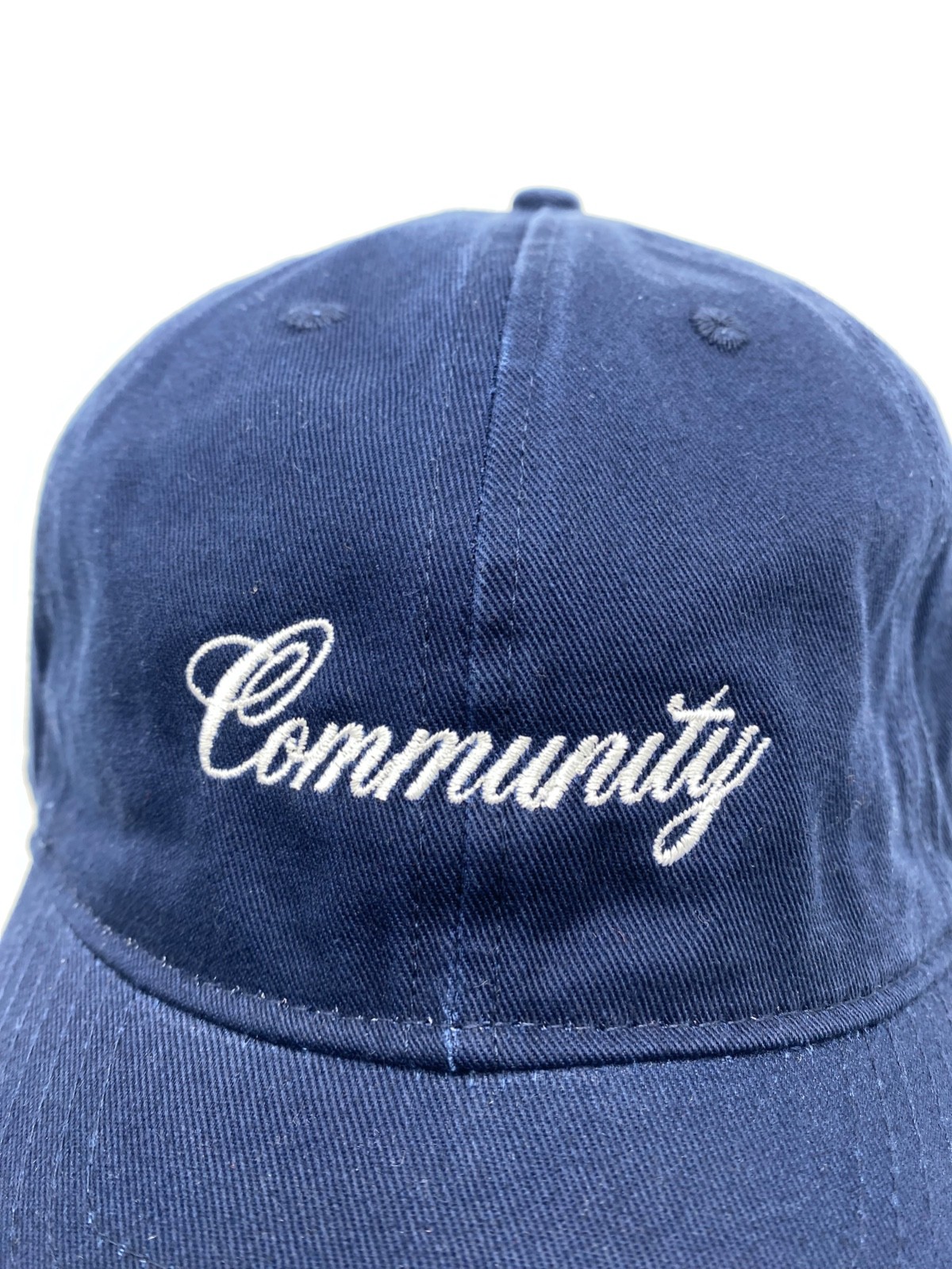 Community Logo Blue Music Mens Adult Cotton Baseball Cap Hat