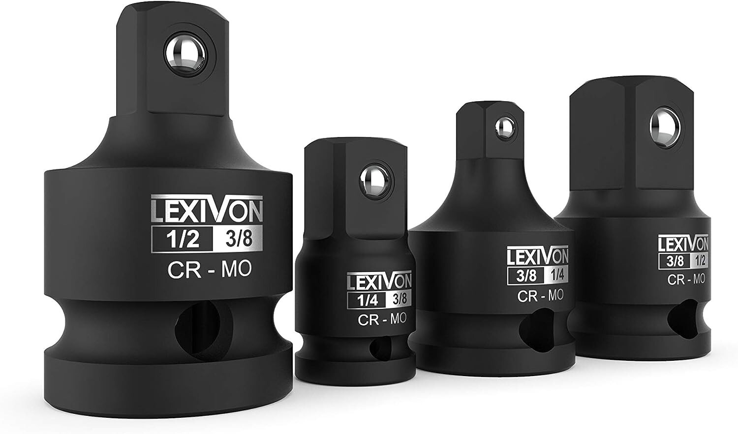 LEXIVON Impact Socket Adapter Reducer 4-piece Set,Impact Driver Conversion LX112