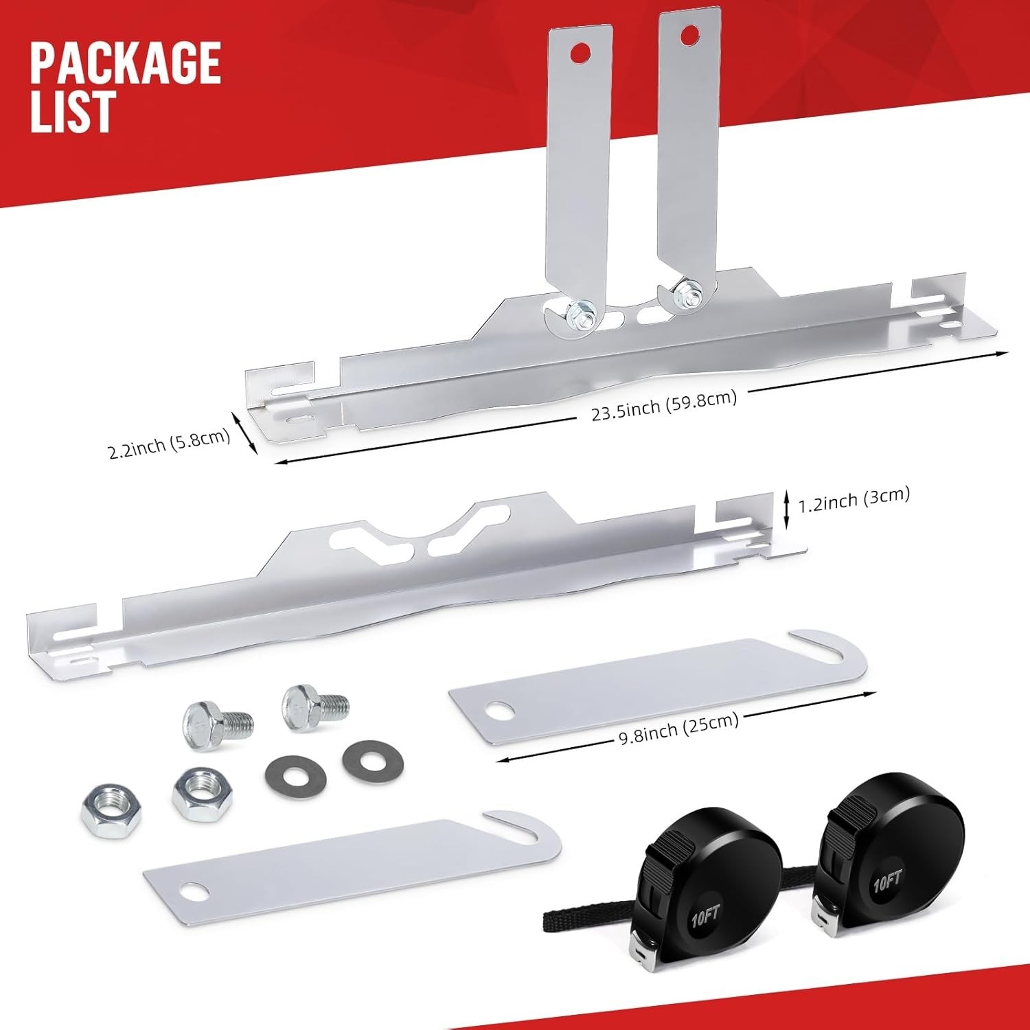 2 Pack with Connection Sheet, New Upgrade Toe Alignment Tool Plates, Heavy Du...