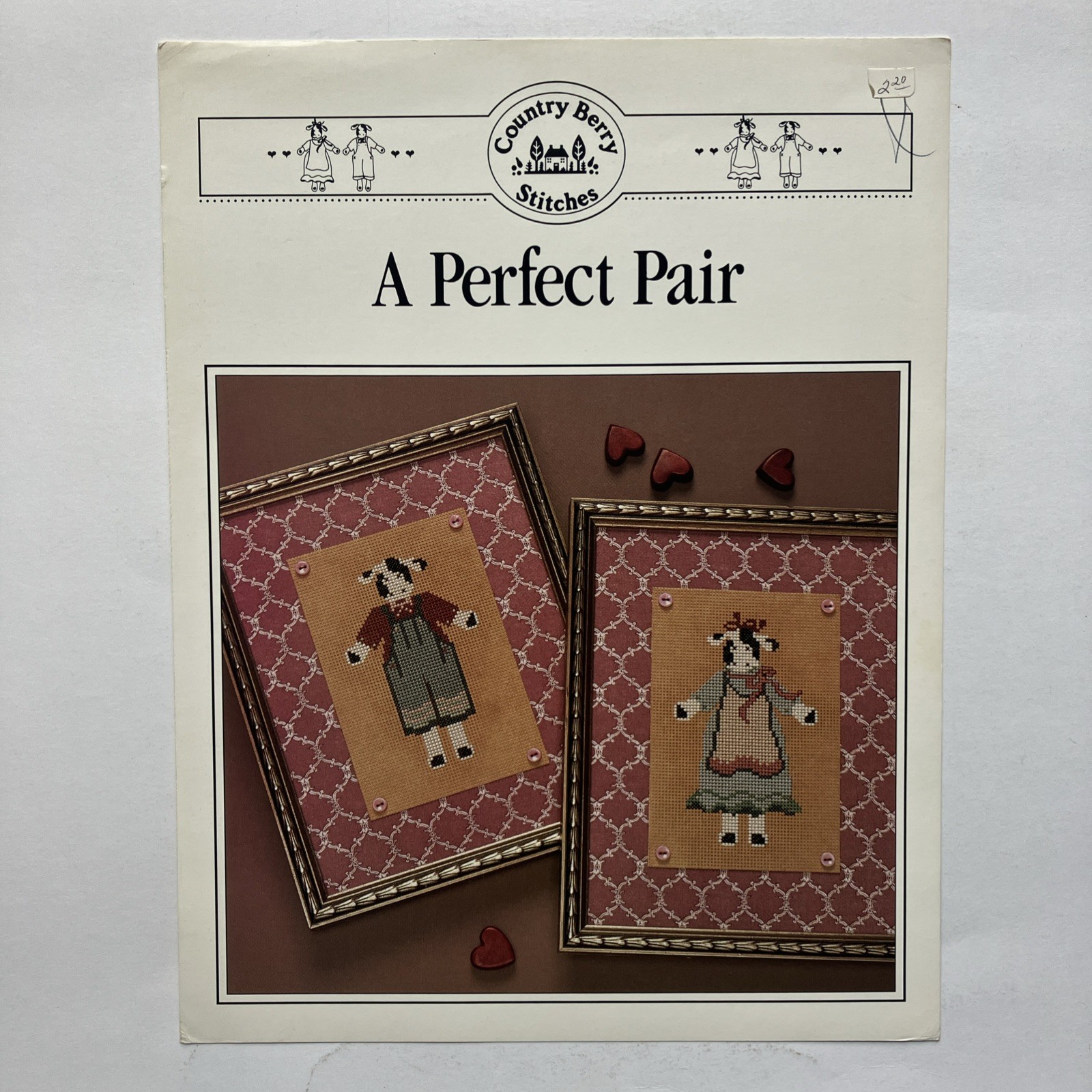 Country Berry Stitches A Perfect Pair Counted Cross Stitch Patterns Charts 1989
