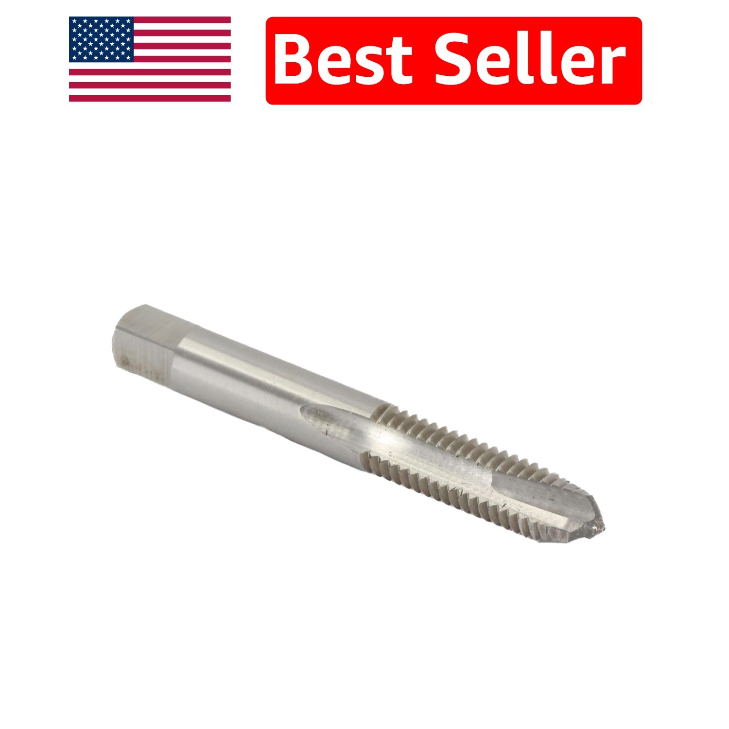3/8"-24 HSS Spiral Point Tap - 3 Flute Tapping Tool for Precision Threading