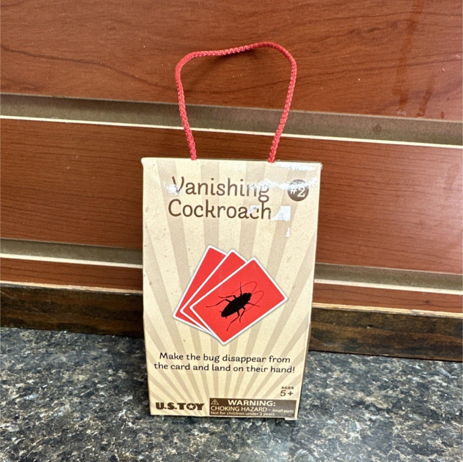 U.S. Toy Vanishing Cockroach Magic Trick Set Pocket Magic Prop