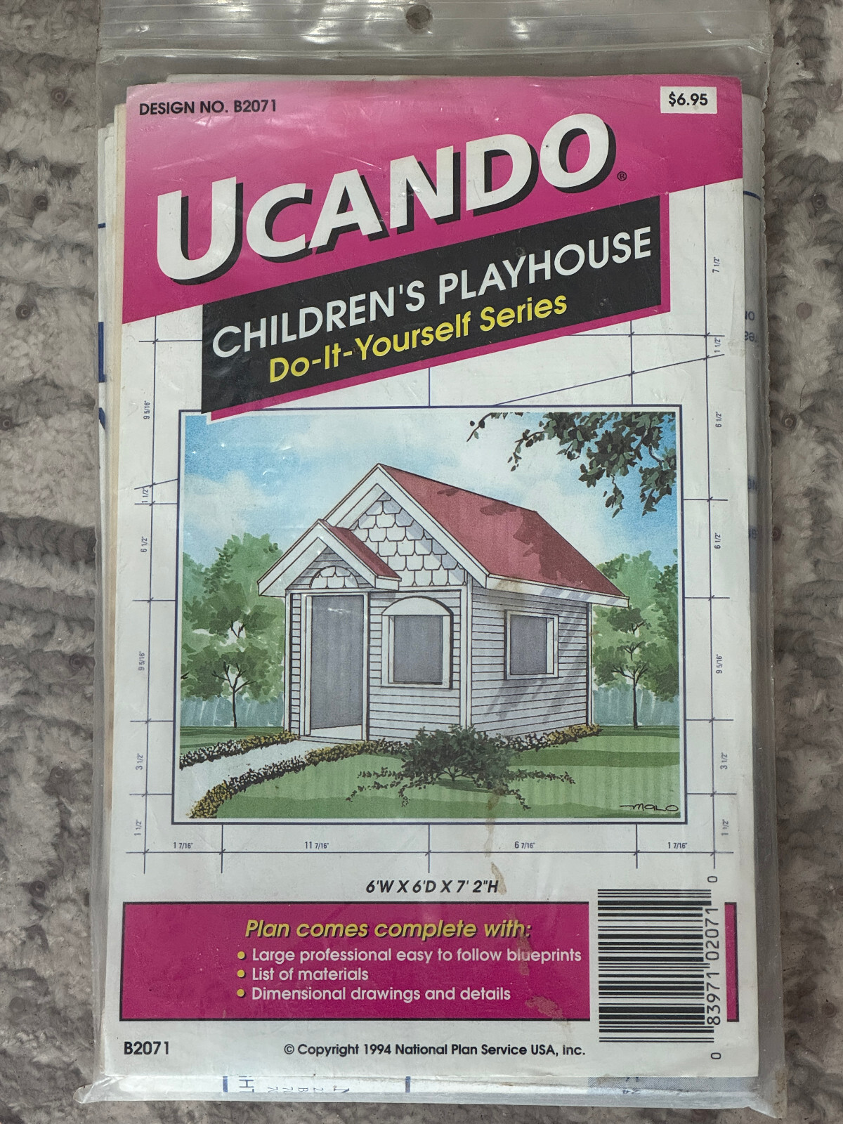UCANDO Children's Playhouse  Do-It-Yourself Series Plans - Design # B2071
