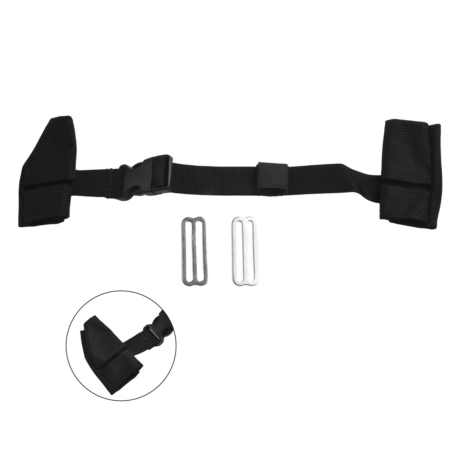 Adjustable Technical Diving Material Harness Chest Belt Shoulder Strap Adapter