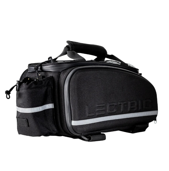 Lectric eBikes Trunk Bag Expandable Bicycle Rear Rack Cargo Pannier Carrier
