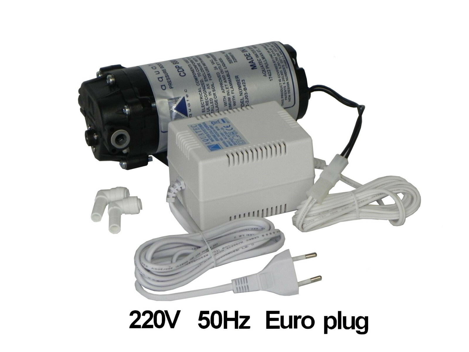 AQUATEC high flow booster pump European Euro 220V transformer CDP 8852-2J03-B424