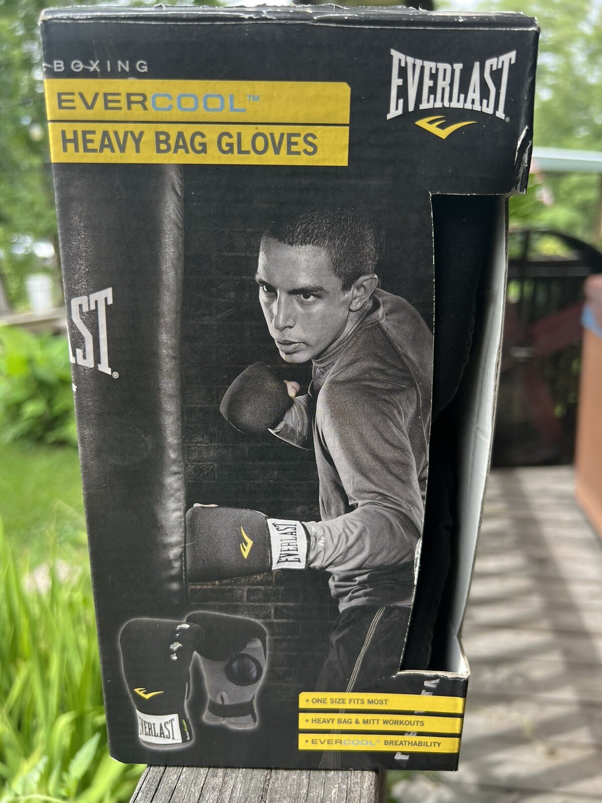 Everlast Evercool Heavy Bag Gloves Neoprene Boxing One Size Fits Most 4303T