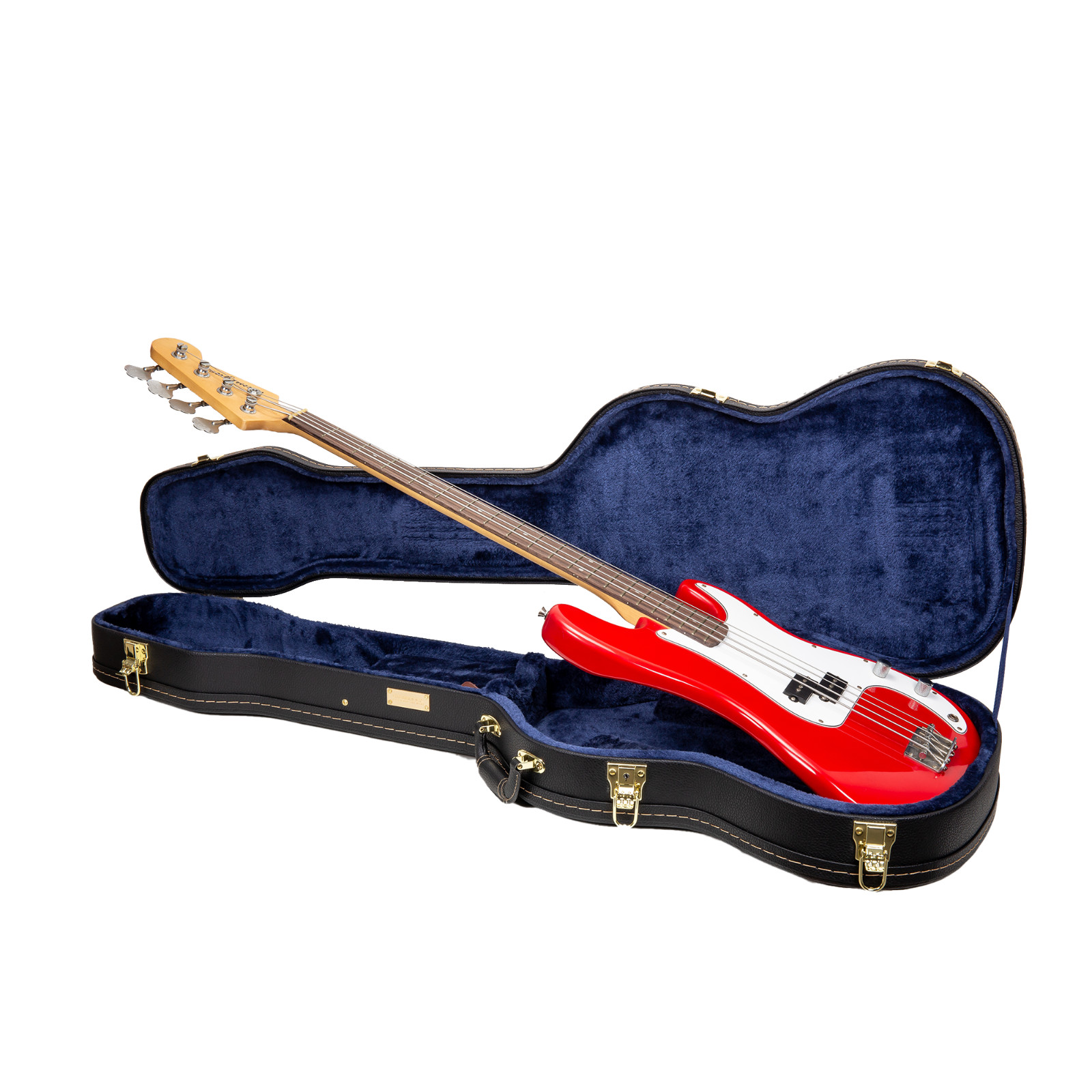 Crossrock P Bass Hardshell, Electric Bass Guitar Case fits Fender Precision Bass