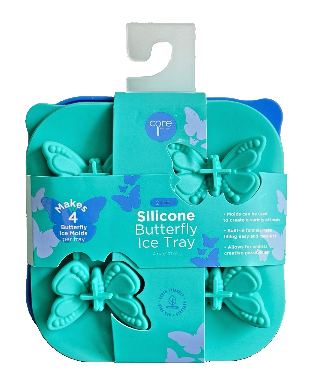Core Silicone Butterfly Ice Trays - 2 Sets Make 4 Butterflies each