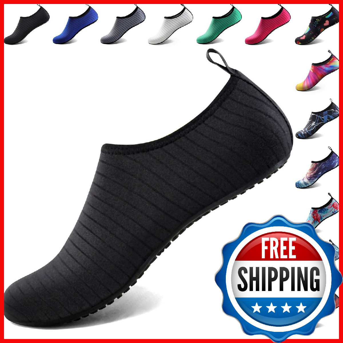 Athmile Water Shoes Men Women Aqua Socks for Beach, Swim, Kayak, Surf, Yoga, Poo