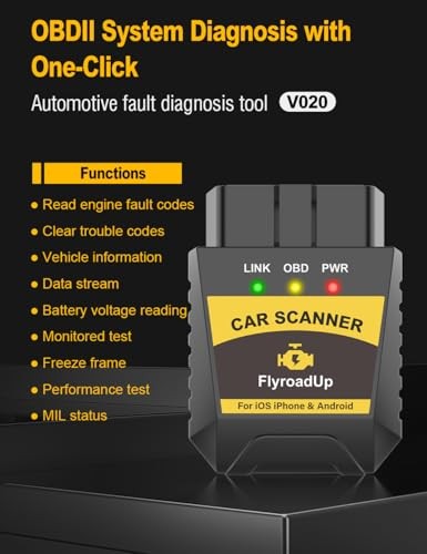 OBD2 Scanner Bluetooth for iPhone iOS Android OBDII Diagnostic Scan Tool Code
