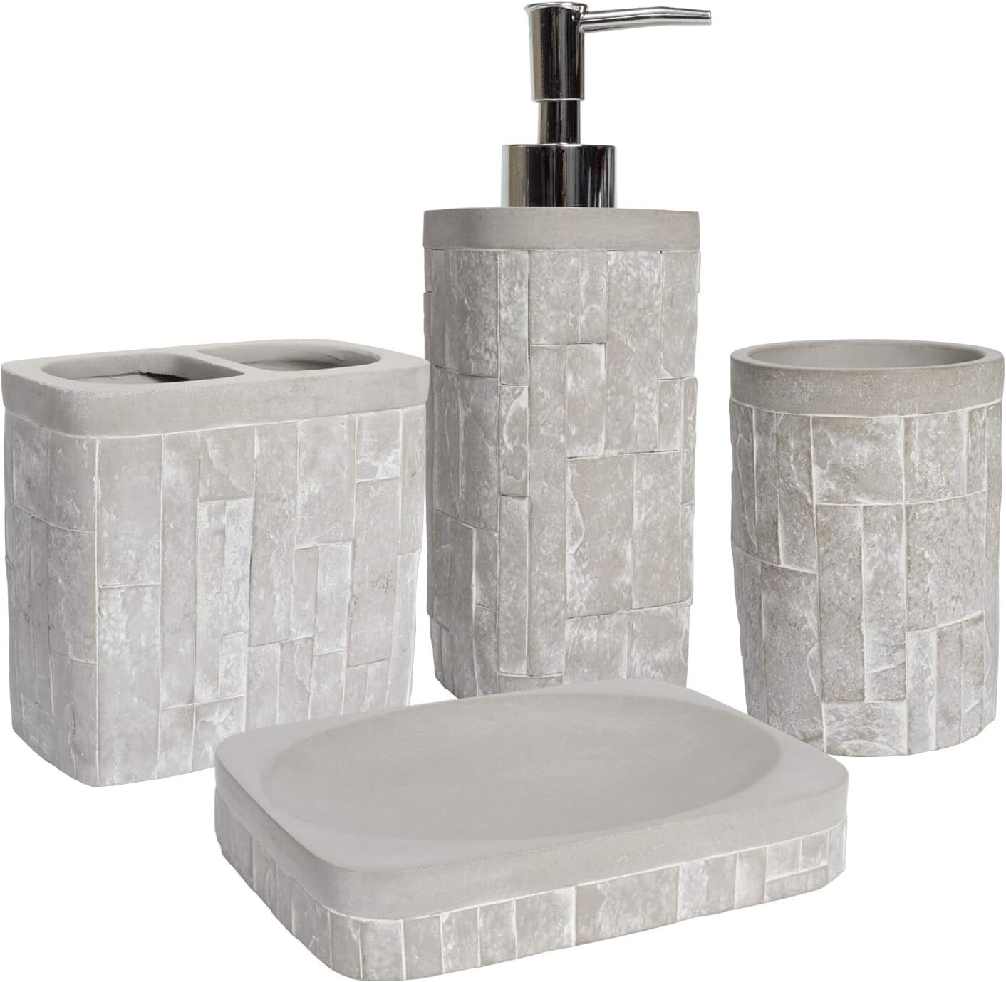 Sweet Home Collection Bathroom Modern Classic, 4 pc set, Avalon
