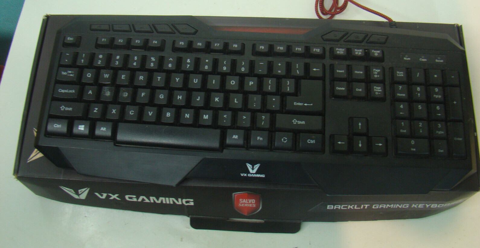 VX-102-BK Volkano VX Gaming Salvo series Black RGB Gaming Keyboard Wired