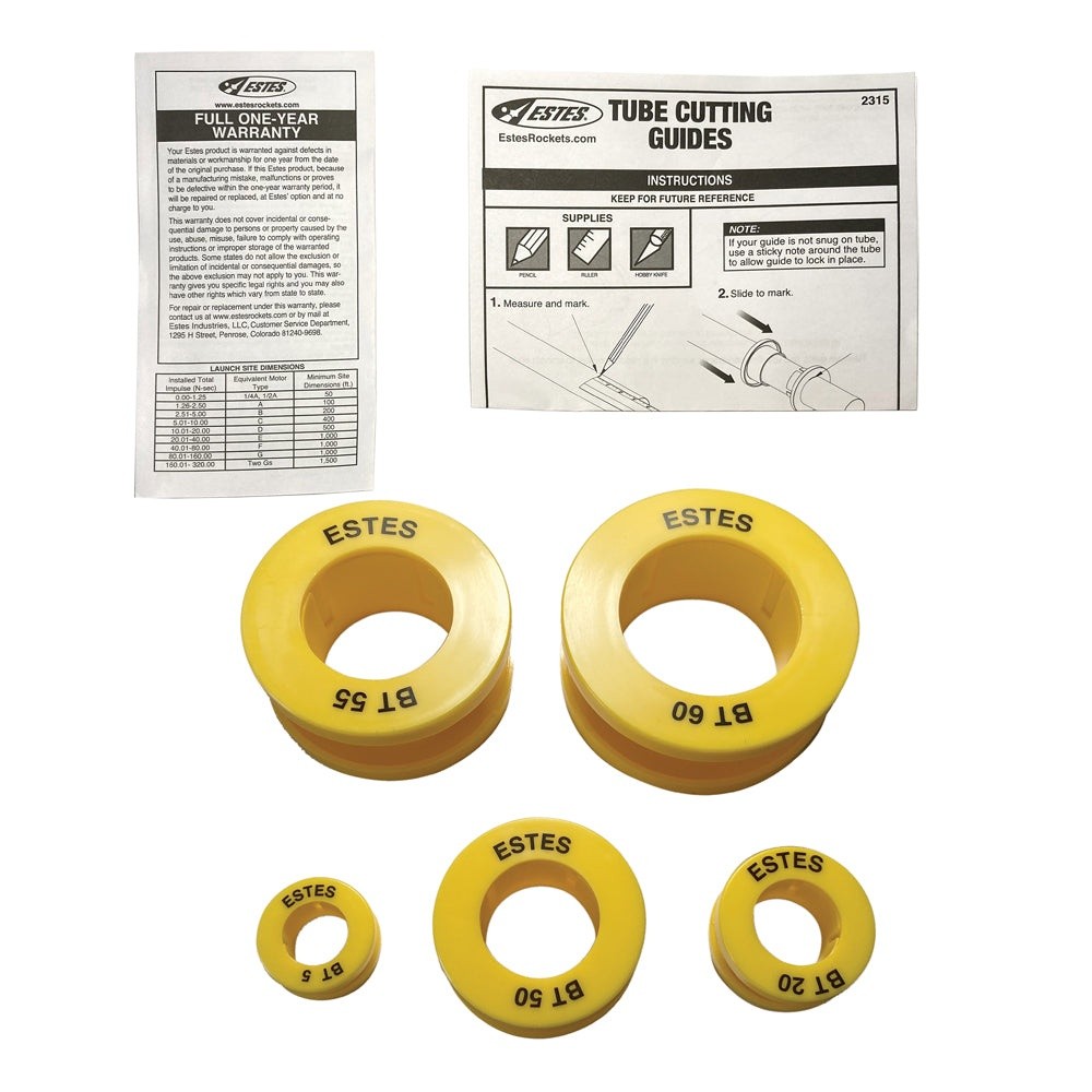 Estes 2315 Model Rocket Tube Cutting Guides