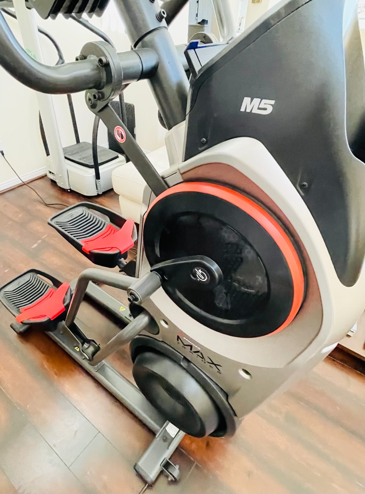 Bowflex Max Trainer M5 Stepper/Elliptical Machine Black Red Silver Barely used