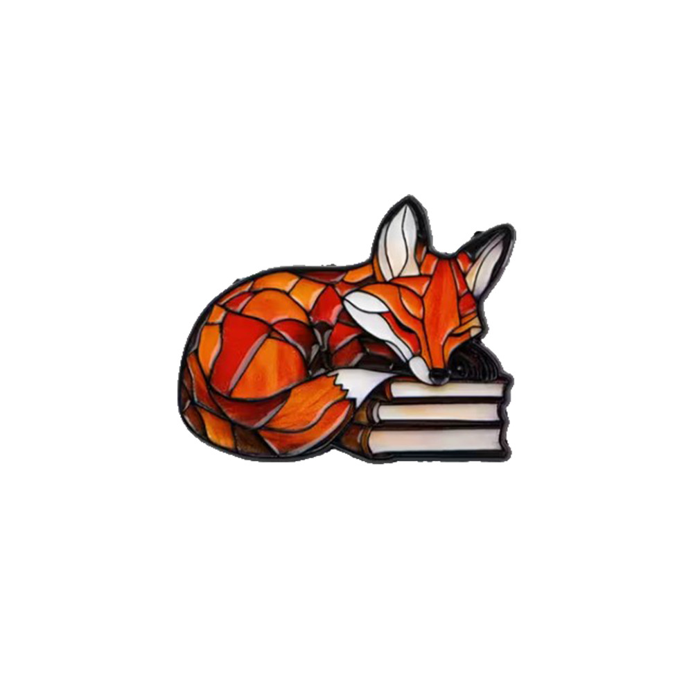 Red Fox Pin Lapel Pin Cartoon Badge Lapel Pin Anime Fox Enamel
