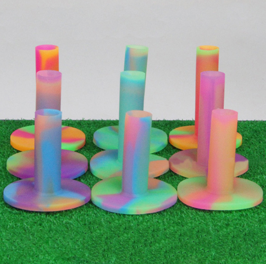 1pcs Rubber Colorful Golf Tee Driving Ranges Strike Mat Practice Ox Tenden Tee