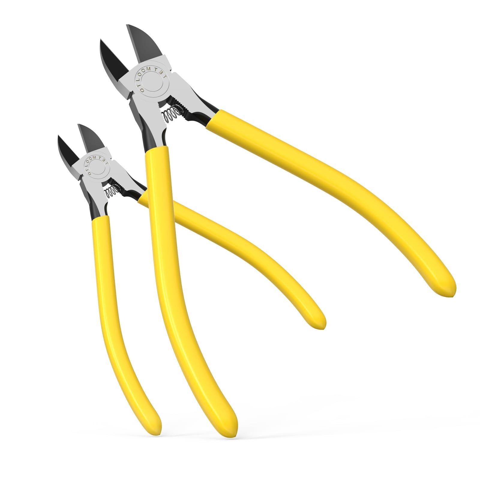 OTLOOMTBT 6-In and 5-In 2 PCS Ultra Sharp Compact Wire Cutters with Long Flat...