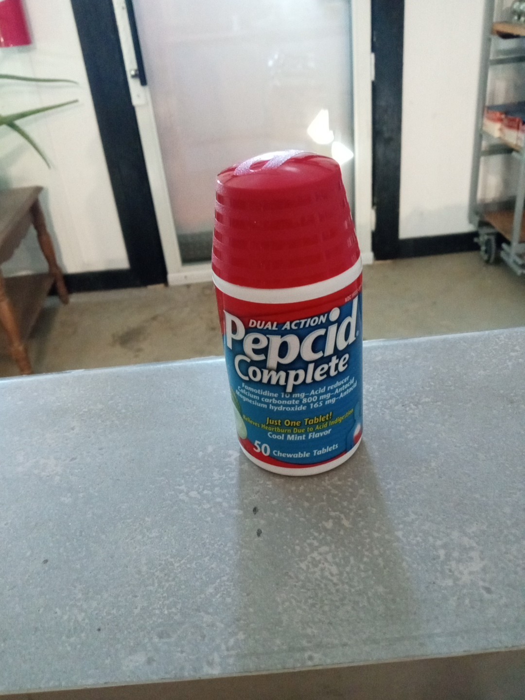 Pepcid Complete Acid Reducer + Antacid 50 Mint Tabs, Exp 03/27