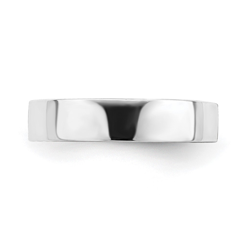 14k White Gold Polished Adjustable 3mm Band Toe Ring 0.85g