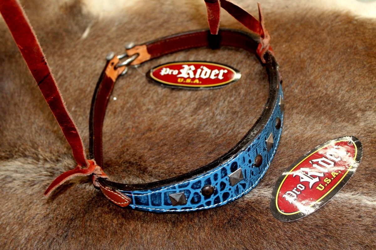 Horse Show Bridle Western Leather Barrel Racing Tack Rodeo Noseband  99179