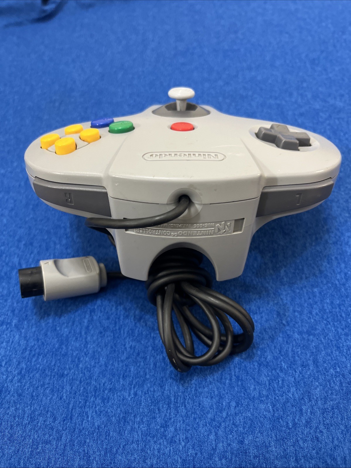 Nintendo 64 Controller Gray OEM NUS-005 Tight Joystick 9/10 Tested