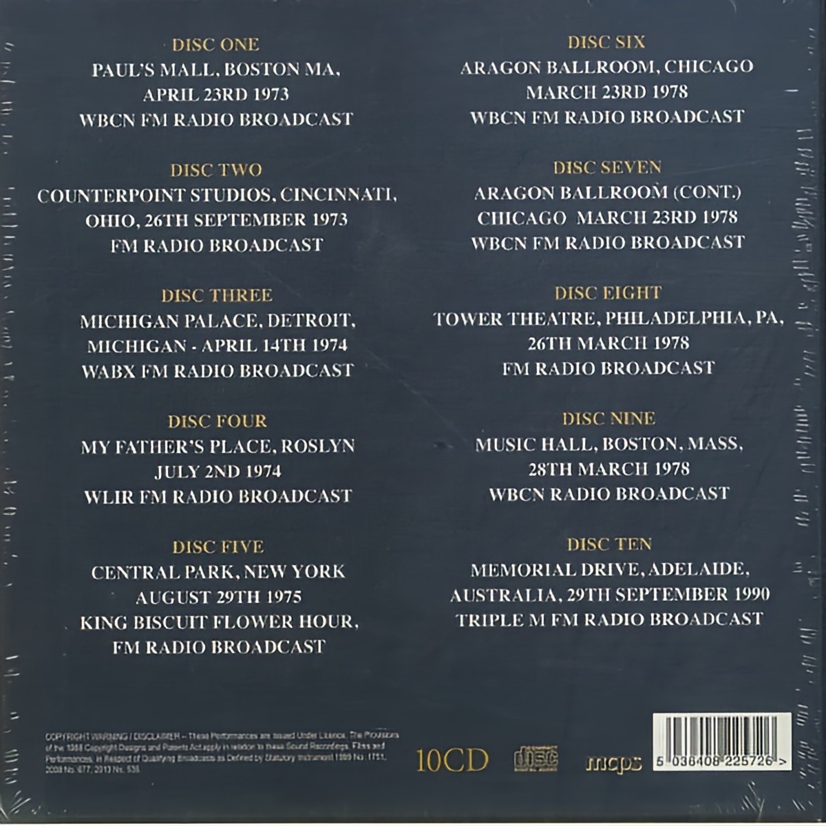 Aerosmith – Train Kept a Rollin' 1973-1990 10 CD Box Set - NEW
