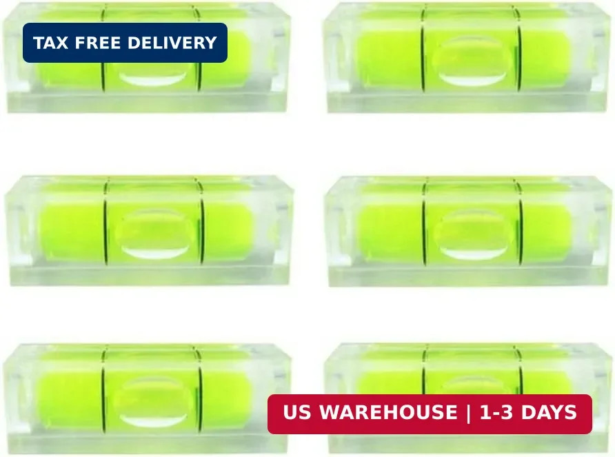 6pcs Small Bubble Level Mini Square Bubble Spirit Levels Leveling Tools New