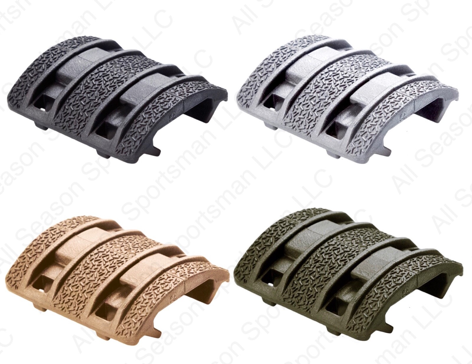 Magpul XTM Enhanced Modular Full Profile Picatinny Rail Cover, Pkg Of 4~MAG510