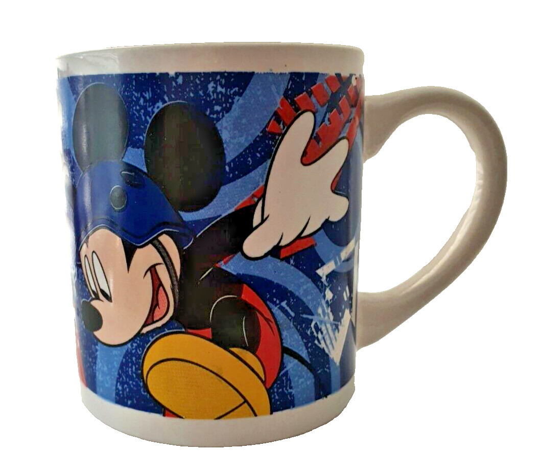 Disney Mickey & Donald “Cool Rules” Skateboarding Ceramic Mug “Flip It Jump It”