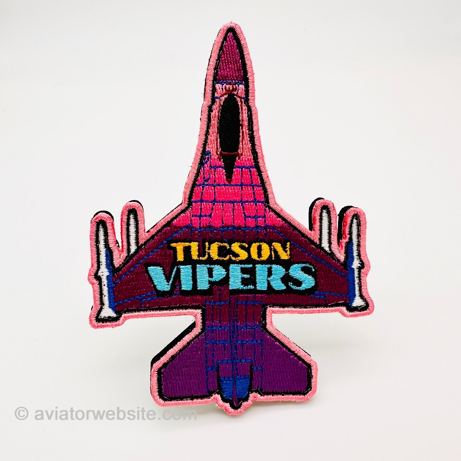 162d Wing "Tucson Vipers" F-16 Falcon Patch - Embroidered Patch w/ Hook&Loop