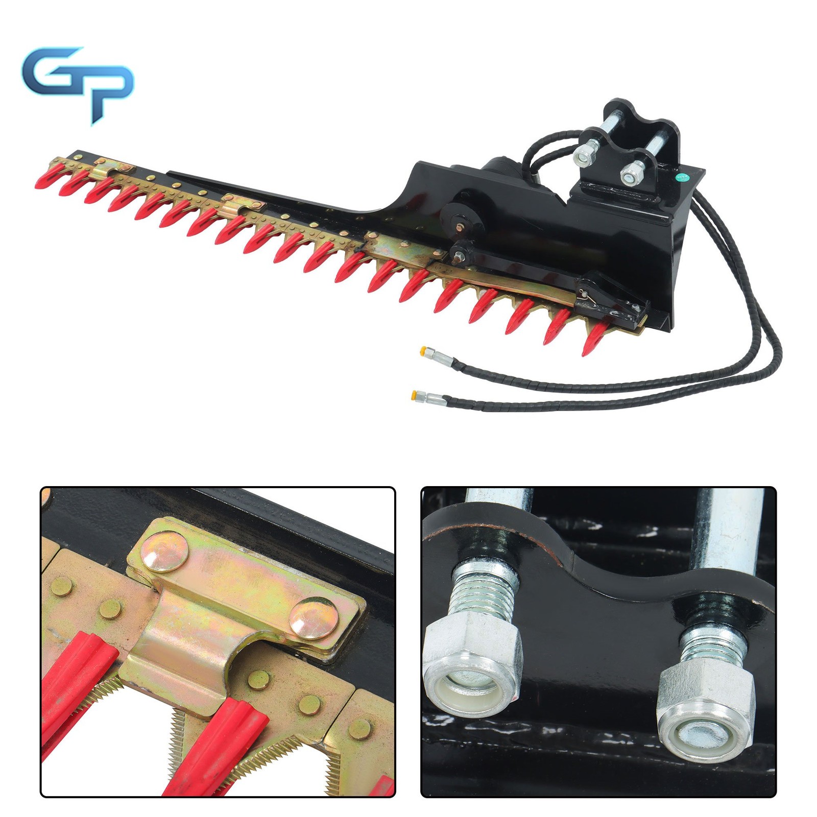 For Mini Excavator  0 .8-1.5 Ton Hydraulic Hedge Trimmer Grass Cutter Attachment