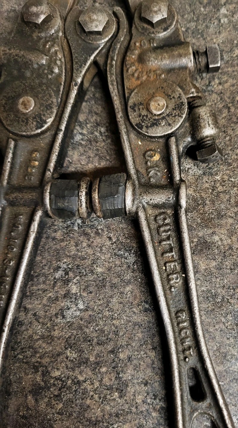 Antique 1909 HK Porter OK Cutter No. 10.3 Bolt Cutter , Heavy Duty Model RARE