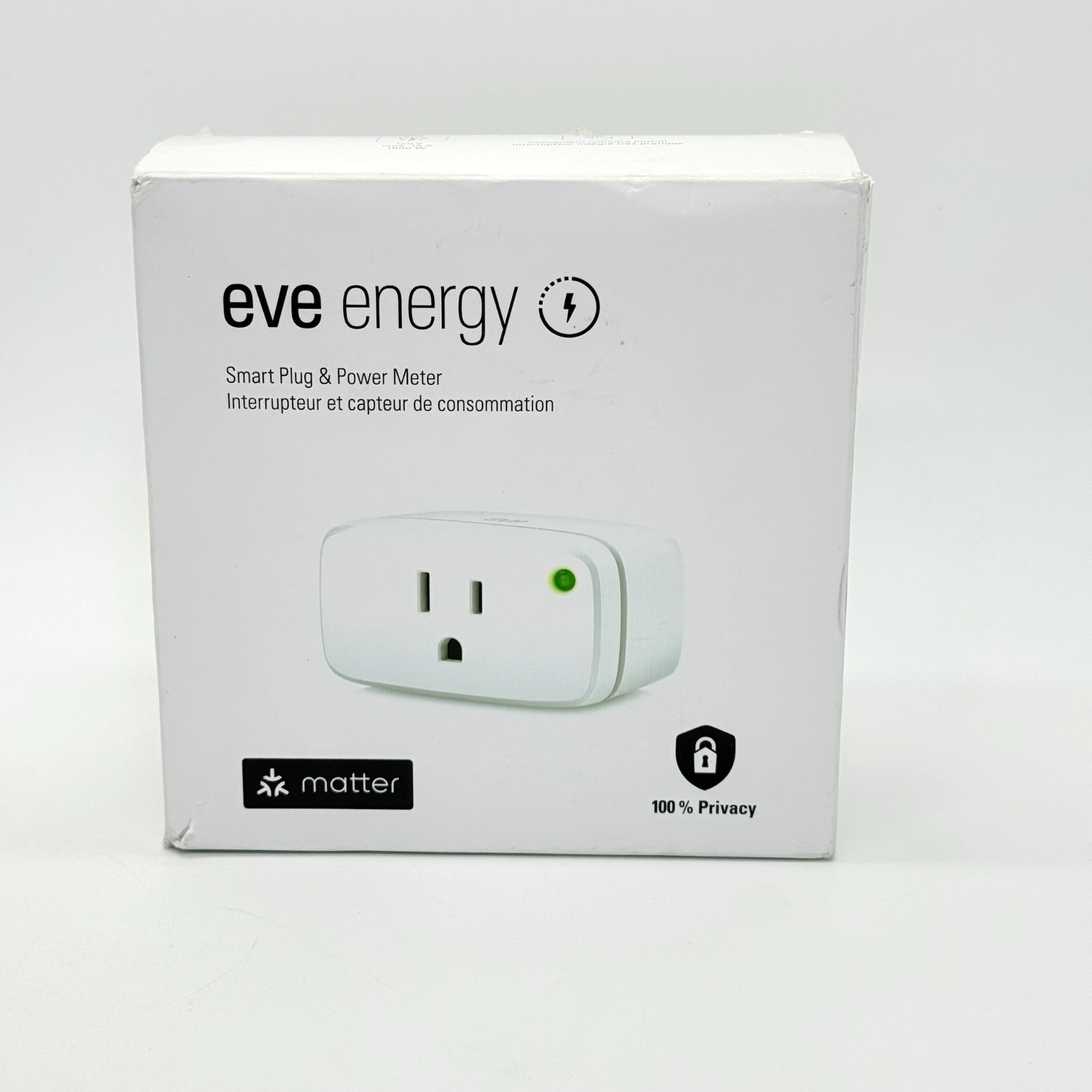 Eve Energy Smart Plug Power Meter Matter Thread Wireless Outlet New Sealed