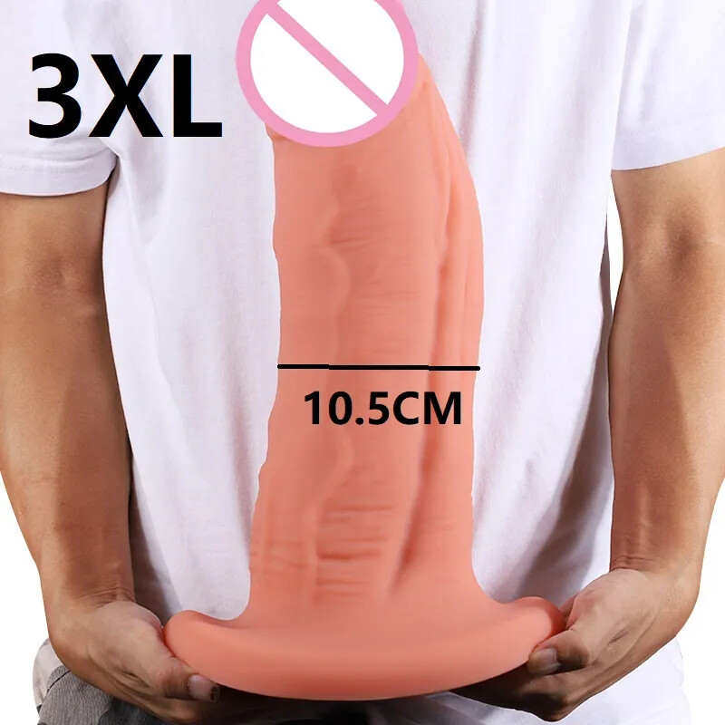 S/M/L/XL/XXL/XXXL Huge Fake Dildo Stimulate Vaginal Anal Plug Enhancer Sex Toys