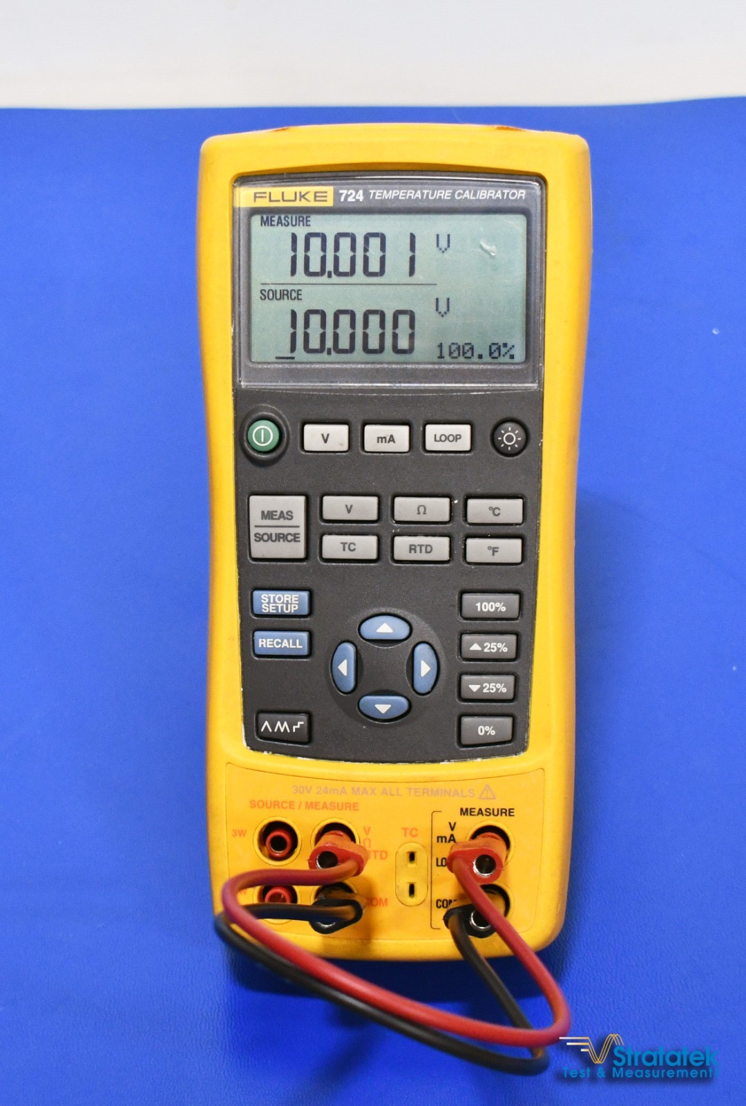 Fluke 724 Process and Temperature Calibrator NIST Calibrated with Data