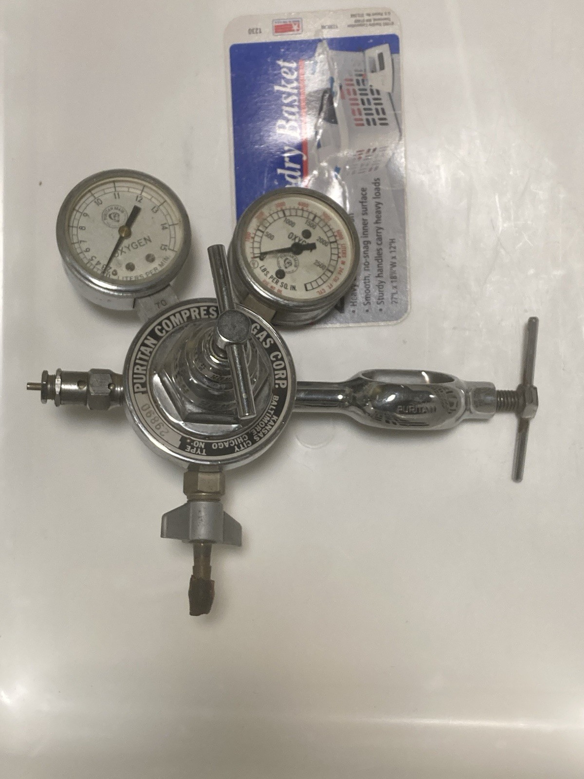 Puritan Compressed Gas Corp Oxygen Regulator with Two Gauges