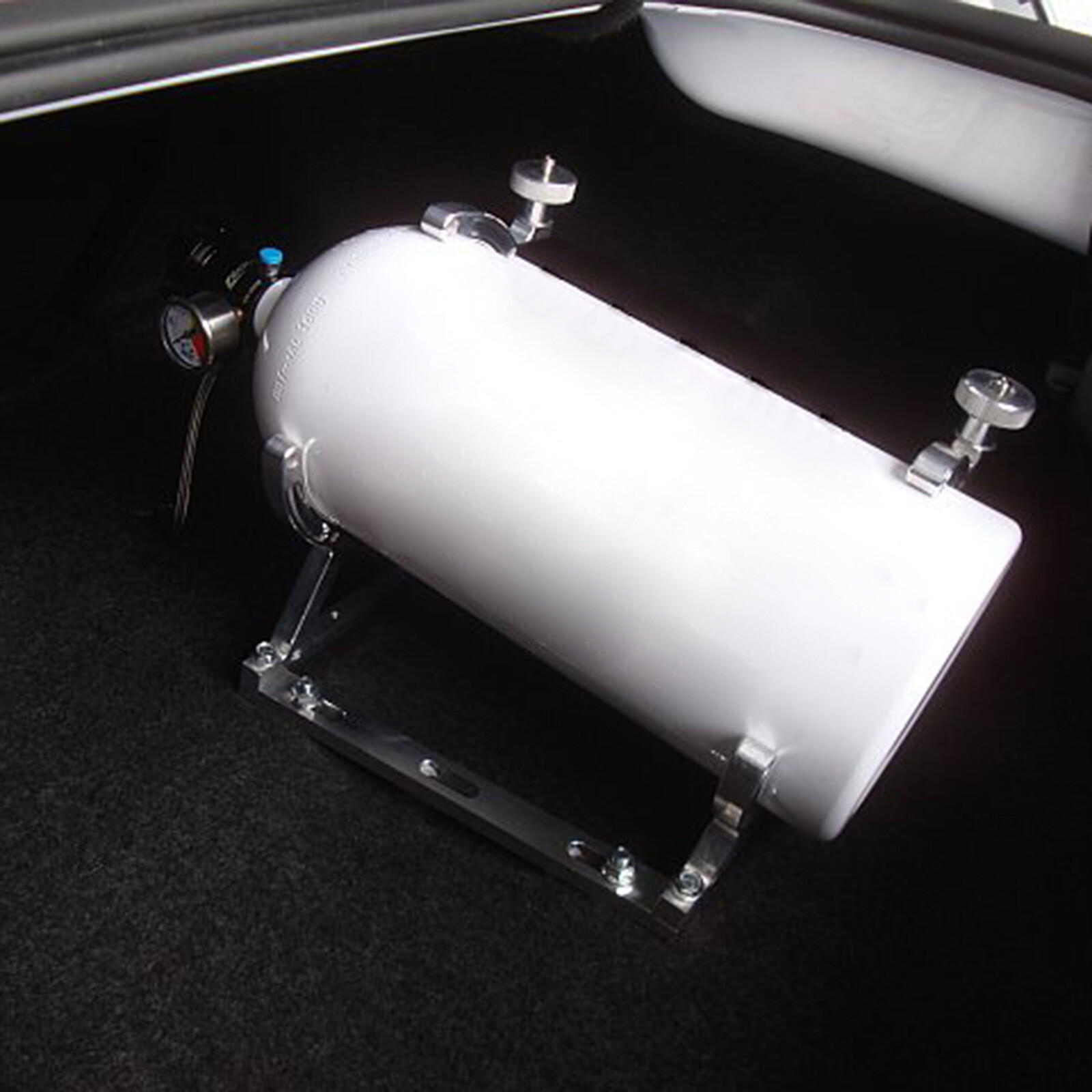 NICECNC 7" Nitrous Oxide Single Bottle Bracket Aluminum Anodized Mount Brackets