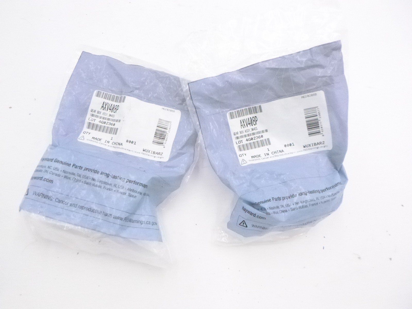 2 Pack Hayward Navigator Gear Box Assembly 304SS