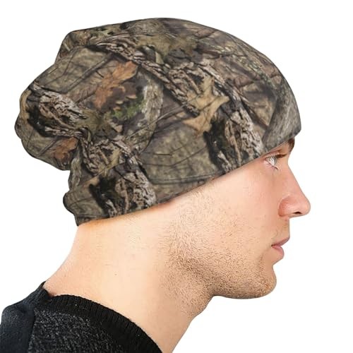 Forest Camo Hunting Camouflage Beanie Hat Slouchy Cap Warm Cancer Headwear