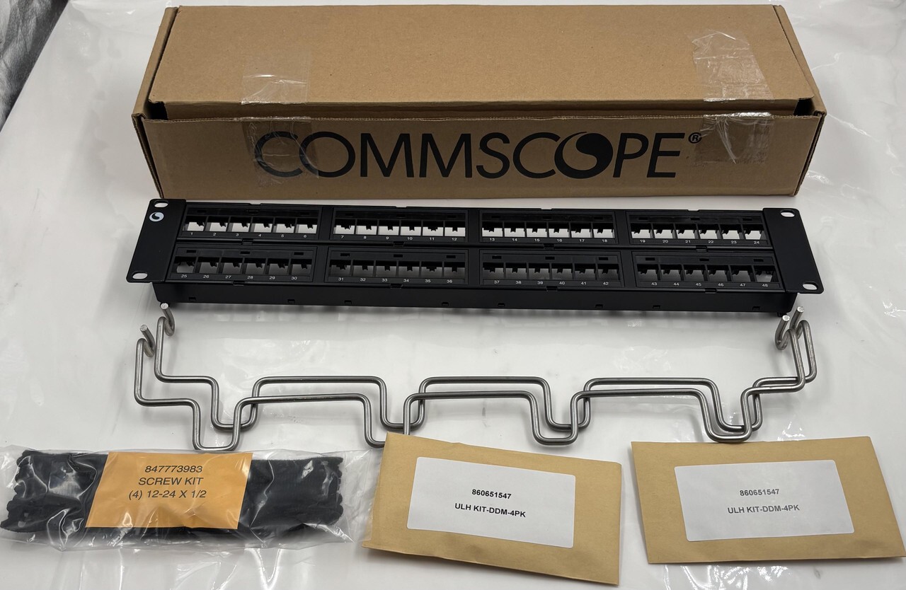 COMMSCOPE 760237041 CPP-UDDM-SL-2U-48 UNSHIELDED DISTRIBUTION PANEL 48 PORT