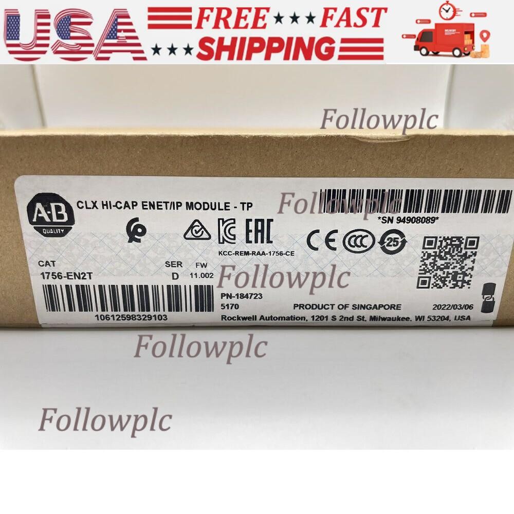 New Sealed Allen Bradley 1756EN2T ControlLogix EtherNet/IP 1756-EN2T US Free Tax