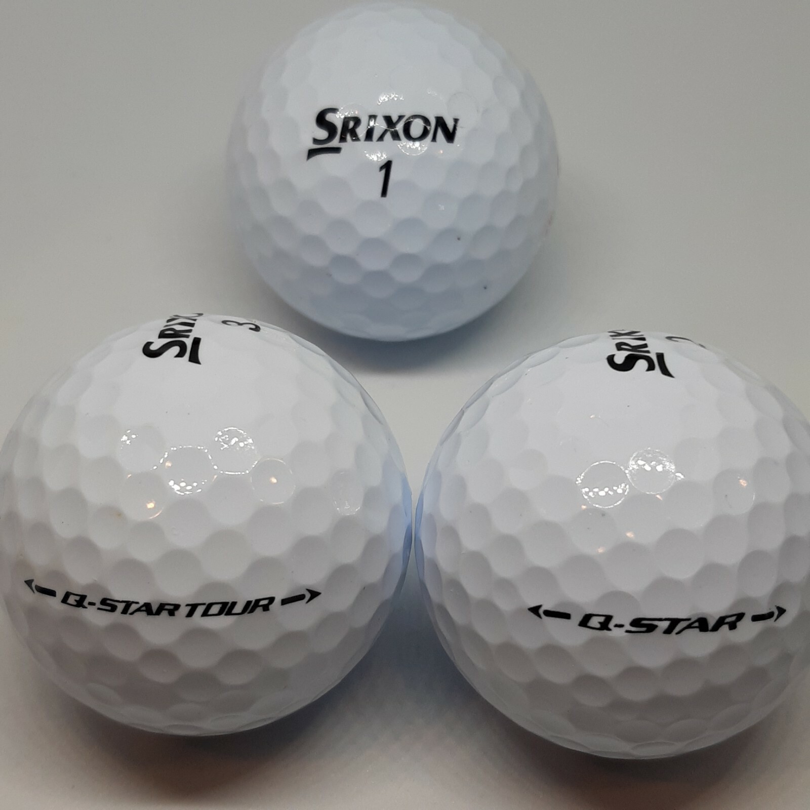 50 AAA Srixon Q Star / QsTour White Used Golf Balls. In 3A CONDITION!!
