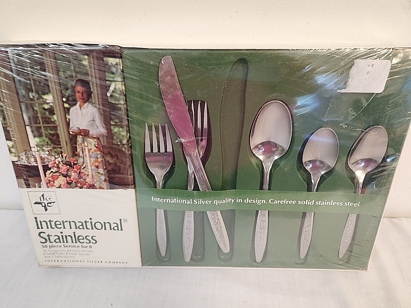 NEW OLD STOCK 50 PCS  Flatware International Stainless    PETAL LANE  SERVICE 8