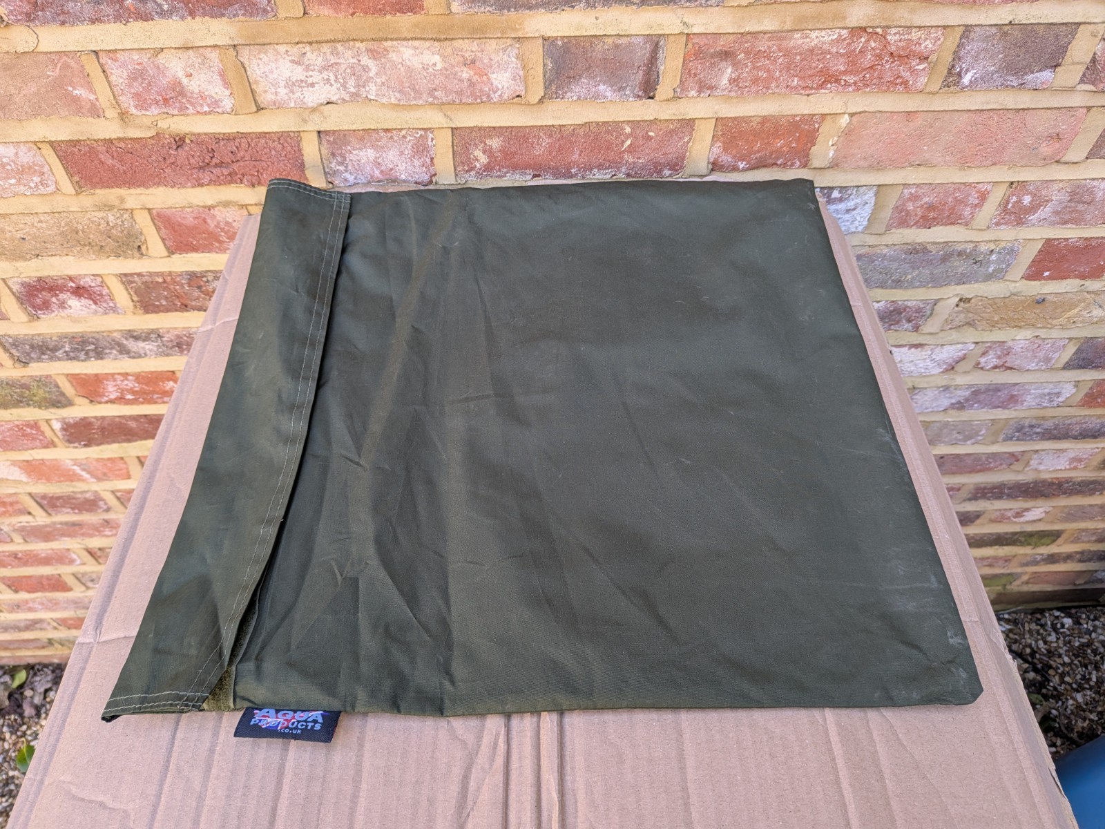 AQUA PRODUCTS GROUNDSHEET BAG UNION JACK LOGO RARE CARP FISHING USED FREE P+P